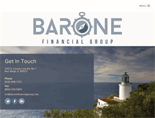 Tablet Screenshot of baronefinancialgroup.com